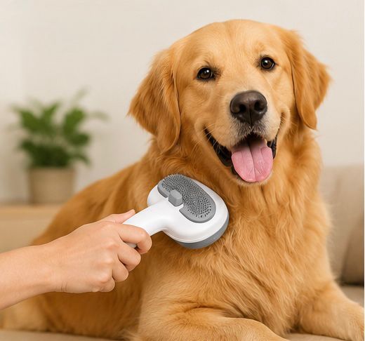 FurHalo™ Self-Cleaning Pet Grooming Brush
