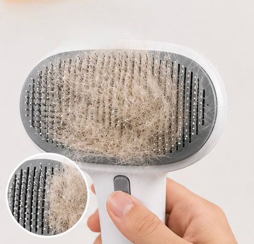 FurHalo™ Self-Cleaning Pet Grooming Brush