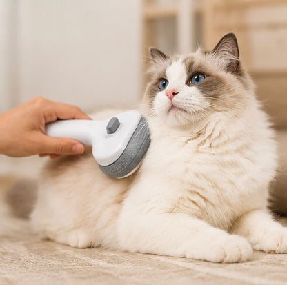 FurHalo™ Self-Cleaning Pet Grooming Brush